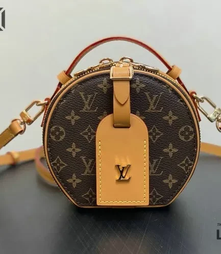 Louis Vuitton 1:1 Mirror Replica Mini Boite Chapeau Monogram Reverse Canvas 13CM/5.1IN Louis Vuitton Replica Boite Chapeau