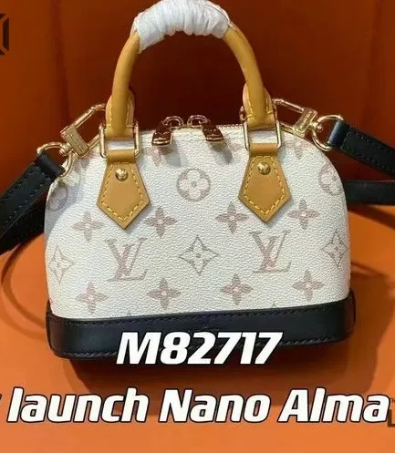 Louis Vuitton 1:1 Mirror Replica Nano Alma Monogram Dune 18CM/7.1IN Louis Vuitton Replica Alma