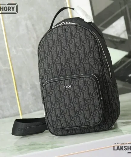 Dior 1:1 Mirror Replica Mini Rider One Shoulder Backpack Oblique 32CM/12.6IN Christian Dior Replica Backpacks