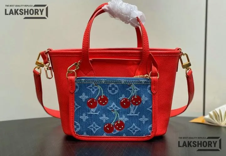 Louis Vuitton 1:1 Mirror Replica LV x TM Neverfull Inside Out BB Monogram Denim 26.5CM/10.4IN Louis Vuitton Replica Neverfull Louis Vuitton 1:1 Mirror Replica LV x TM Neverfull Inside Out BB Monogram Denim 26.5CM/10.4IN Louis Vuitton Replica Neverfull
