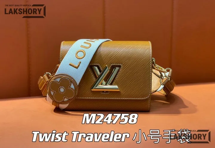 Louis Vuitton 1:1 Mirror Replica Twist PM Epi Leather Gold 19CM/7.5IN Louis Vuitton Replica Twist Louis Vuitton 1:1 Mirror Replica Twist PM Epi Leather Gold 19CM/7.5IN Louis Vuitton Replica Twist