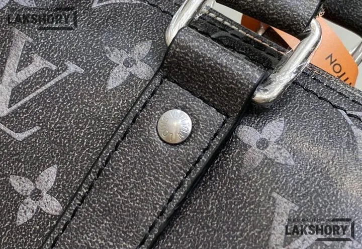 Louis Vuitton 1:1 Mirror Replica Keepall Bandoulire 25 Monogram Black 25CM/9.8IN Louis Vuitton Replica Keepall Louis Vuitton 1:1 Mirror Replica Keepall Bandoulire 25 Monogram Black 25CM/9.8IN Louis Vuitton Replica Keepall