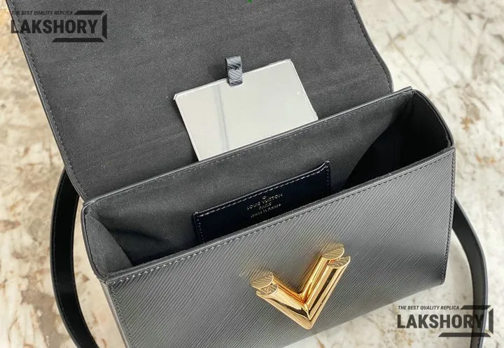 Louis Vuitton 1:1 Mirror Replica Twist MM Epi Leather Shoulder Bag 23CM/9.1IN Louis Vuitton Replica Twist Louis Vuitton 1:1 Mirror Replica Twist MM Epi Leather Shoulder Bag 23CM/9.1IN Louis Vuitton Replica Twist