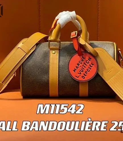 Louis Vuitton 1:1 Mirror Replica Keepall Bandoulire 25 Monogram Dust Canvas 25CM/9.8IN Louis Vuitton Replica Keepall