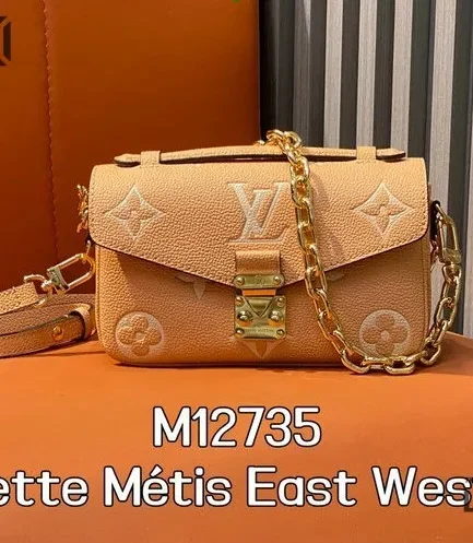 Louis Vuitton 1:1 Mirror Replica Pochette Metis East West Monogram Empreinte 21.5CM/8.5IN Louis Vuitton Replica Pochette Metis