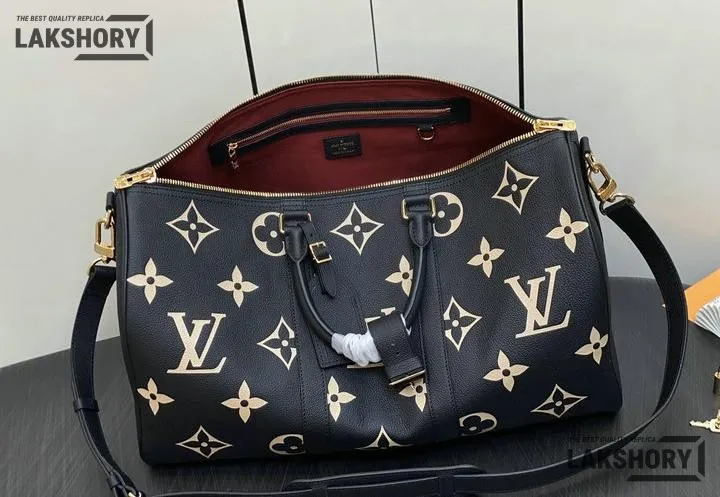 Louis Vuitton 1:1 Mirror Replica Giant Keepall Bandouliere 45 Monogram 45CM/17.7IN Louis Vuitton Replica Keepall Louis Vuitton 1:1 Mirror Replica Giant Keepall Bandouliere 45 Monogram 45CM/17.7IN Louis Vuitton Replica Keepall