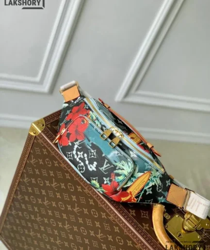 Louis Vuitton 1:1 Mirror Replica Rush Bumbag Monogram Surfin’ Navy Blue 30CM/11.8IN Louis Vuitton Replica Bumbag