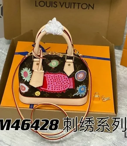 Louis Vuitton 1:1 Mirror Replica Monogram LV x YK Alma BB Bag 23.5CM/9.3IN Louis Vuitton Replica Alma