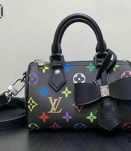 Louis Vuitton 1:1 Mirror Replica LV x TM Nano Speedy x Takashi Murakami Multicolored 16CM/6.3IN Louis Vuitton Replica Speedy