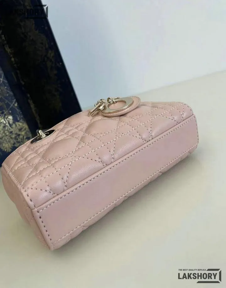 Dior 1:1 Mirror Replica Lambskin Lady D-Joy Micro Cannage 16CM/6.3IN Christian Dior Replica Lady Dior 1:1 Mirror Replica Lambskin Lady D-Joy Micro Cannage 16CM/6.3IN Christian Dior Replica Lady