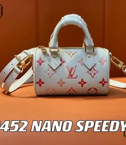 Louis Vuitton 1:1 Mirror Replica Empreinte Monogram Nano Speedy Sunrise Aquarelle 16CM/6.3IN Louis Vuitton Replica Speedy