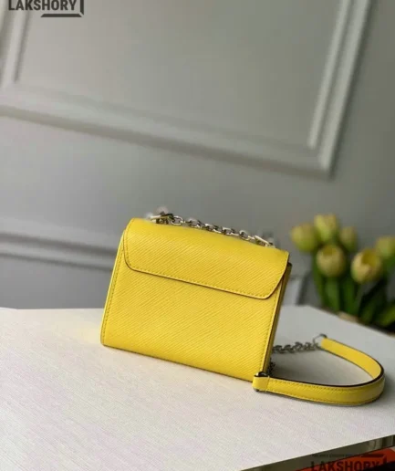 Louis Vuitton 1:1 Mirror Replica Epi Twist MM Silver Hardware Shoulder Bag 15.5CM/6.1IN Louis Vuitton Replica Twist