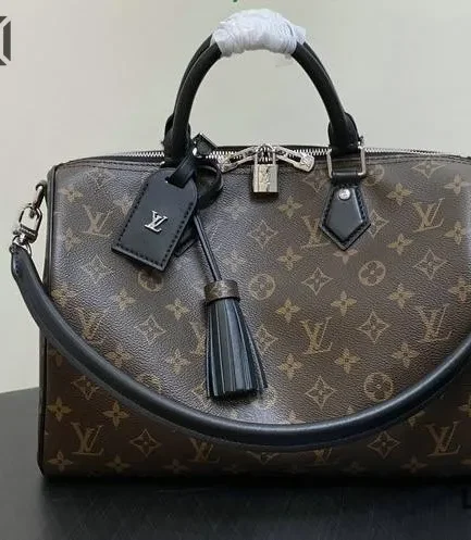 Louis Vuitton 1:1 Mirror Replica Speedy Soft 30 Dark Monogram 30CM/11.8IN Louis Vuitton Replica Speedy