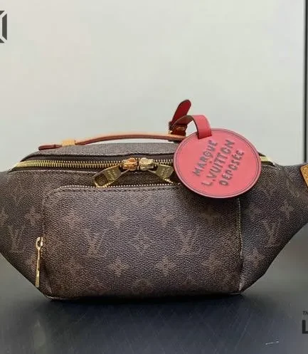 Louis Vuitton 1:1 Mirror Replica Rush Bumbag Monogram Dust Canvas 30CM/11.8IN Louis Vuitton Replica Bumbag