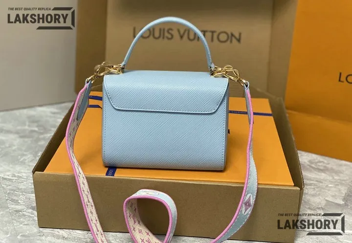 Louis Vuitton 1:1 Mirror Replica Twist Epi PM Shoulder Bag Blue 19CM/7.5IN Louis Vuitton Replica Twist Louis Vuitton 1:1 Mirror Replica Twist Epi PM Shoulder Bag Blue 19CM/7.5IN Louis Vuitton Replica Twist