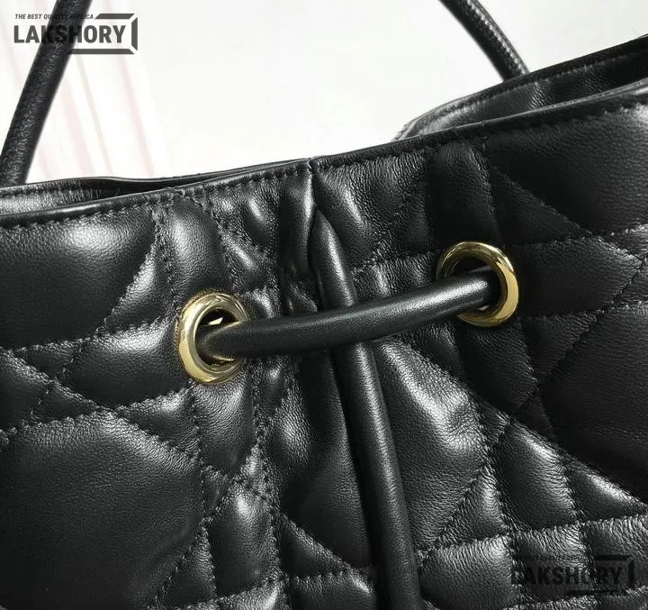 Dior 1:1 Mirror Replica Lambskin Nolita Black Macrocannage 27CM/10.6IN Christian Dior Other Styles Dior 1:1 Mirror Replica Lambskin Nolita Black Macrocannage 27CM/10.6IN Christian Dior Other Styles