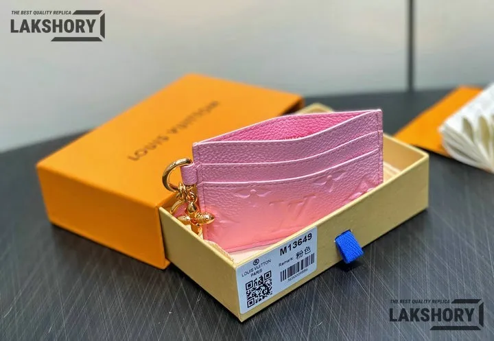 Louis Vuitton 1:1 Mirror Replica LV Charms Card Holder Monogram Empreinte 7CM/2.8IN Louis Vuitton Replica Wallets Louis Vuitton 1:1 Mirror Replica LV Charms Card Holder Monogram Empreinte 7CM/2.8IN Louis Vuitton Replica Wallets