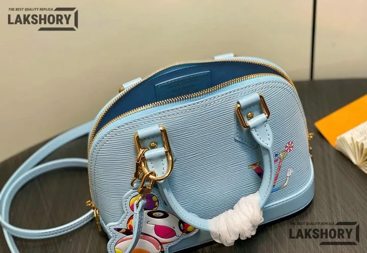 Louis Vuitton 1:1 Mirror Replica LV x TM Alma BB Epi Leder 23.5CM/9.3IN Louis Vuitton Replica Alma Louis Vuitton 1:1 Mirror Replica LV x TM Alma BB Epi Leder 23.5CM/9.3IN Louis Vuitton Replica Alma