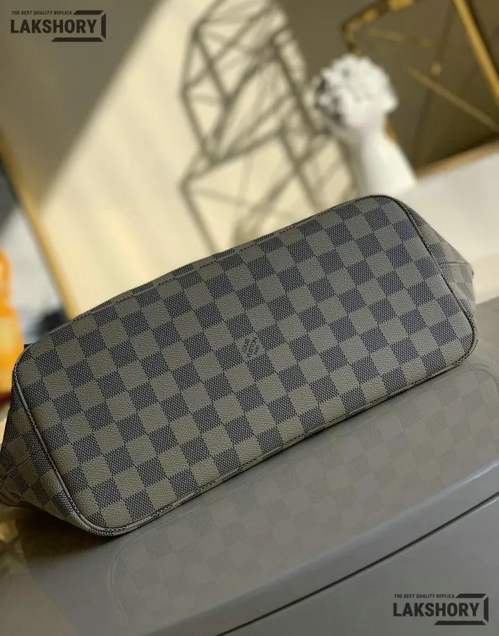 Louis Vuitton 1:1 Mirror Replica Neverfull MM Damier Azur Medium Size Tote 32CM/12.6IN Louis Vuitton Replica Neverfull Louis Vuitton 1:1 Mirror Replica Neverfull MM Damier Azur Medium Size Tote 32CM/12.6IN Louis Vuitton Replica Neverfull