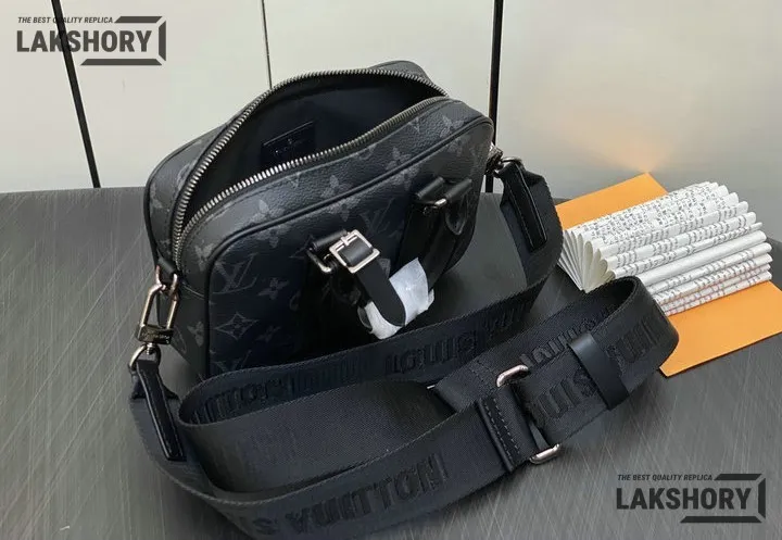 Louis Vuitton 1:1 Mirror Replica Nano Porte Documents Voyage Monogram Eclipse 20CM/7.9IN Louis Vuitton Replica Business Bags Louis Vuitton 1:1 Mirror Replica Nano Porte Documents Voyage Monogram Eclipse 20CM/7.9IN Louis Vuitton Replica Business Bags