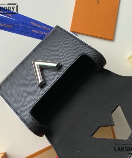 Louis Vuitton 1:1 Mirror Replica Epi Love Lock Charm Twist MM Shoulder Bag 18CM/7.1IN Louis Vuitton Replica Twist