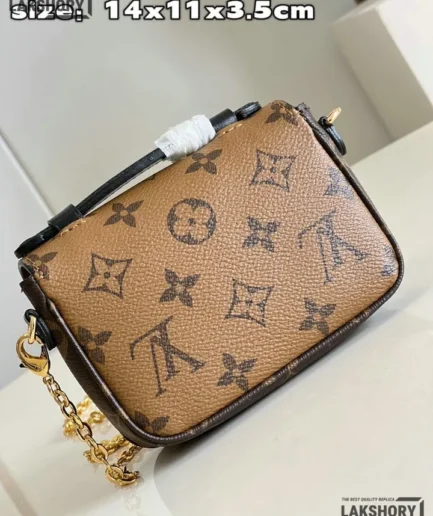 Louis Vuitton 1:1 Mirror Replica Micro Metis Mini Bag 14CM/5.5IN Louis Vuitton Replica Pochette Metis