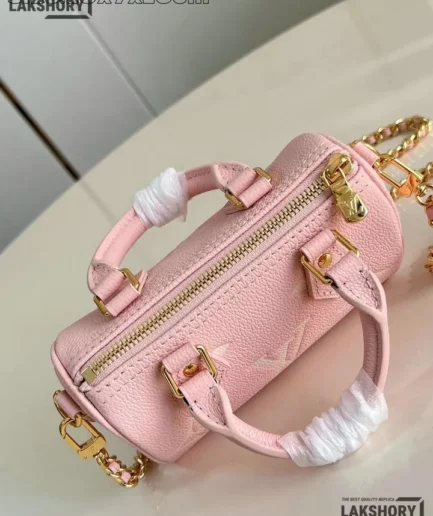 Louis Vuitton 1:1 Mirror Replica Pink Degrade Empreinte Speedy 20 Bandouliere 16CM/6.3IN Louis Vuitton Replica Speedy