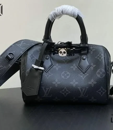Louis Vuitton 1:1 Mirror Replica Speedy Bandoulière 18 Canvas Calfskin 18CM/7.1IN Louis Vuitton Replica Speedy