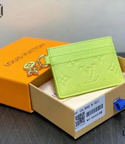 Louis Vuitton 1:1 Mirror Replica LV Charms Card Holder Monogram 7CM/2.8IN Louis Vuitton Replica Wallets