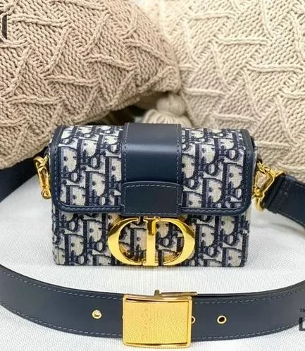 Dior 1:1 Mirror Replica Mini 30 Montaigne Box Oblique Bag 17.5CM/6.9IN Christian Dior Replica 30 Montaigne
