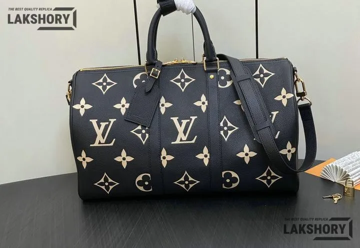Louis Vuitton 1:1 Mirror Replica Giant Keepall Bandouliere 45 Monogram 45CM/17.7IN Louis Vuitton Replica Keepall Louis Vuitton 1:1 Mirror Replica Giant Keepall Bandouliere 45 Monogram 45CM/17.7IN Louis Vuitton Replica Keepall