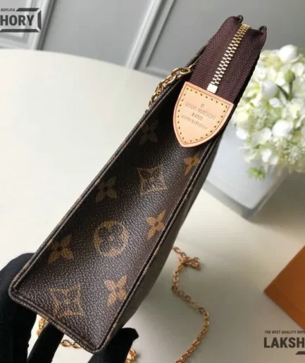 Louis Vuitton 1:1 Mirror Replica Monogram Toiletry Pouch On Chain Louis Vuitton Replica Pochette Accessories