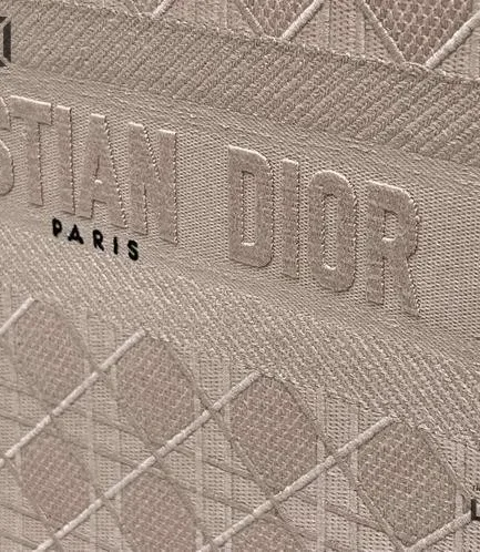 Dior 1:1 Mirror Replica Embroidered Cannage Book Tote Bois De Rose Christian Dior Replica Book Totes