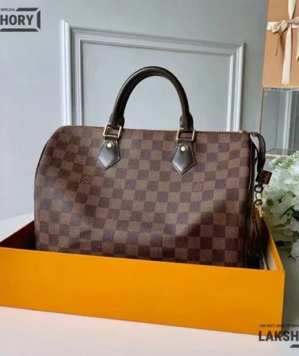 Louis Vuitton 1:1 Mirror Replica Speedy Bandouliere 30 Damier Ebene 30CM/11.8IN Louis Vuitton Replica Speedy