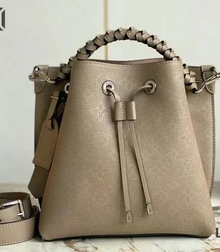 Louis Vuitton 1:1 Mirror Replica Muria Mahina Leather Bucket Bag 25CM/9.8IN Louis Vuitton Replica Neo