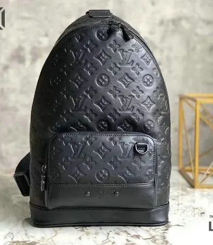 Louis Vuitton 1:1 Mirror Replica Monogram Shadow Racer Slingbag Black 42CM/16.5IN Louis Vuitton Replica Avenue