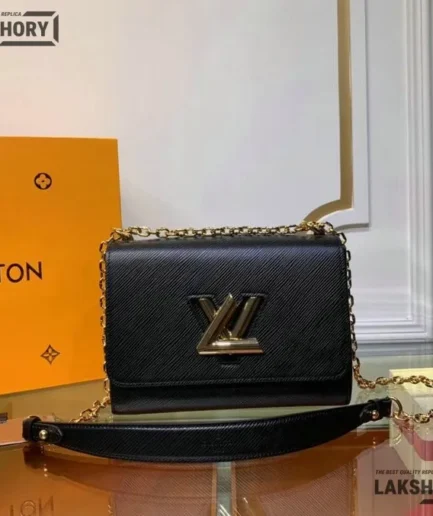 Louis Vuitton 1:1 Mirror Replica Epi Leather Twist MM Bag 23CM/9.1IN Louis Vuitton Replica Twist