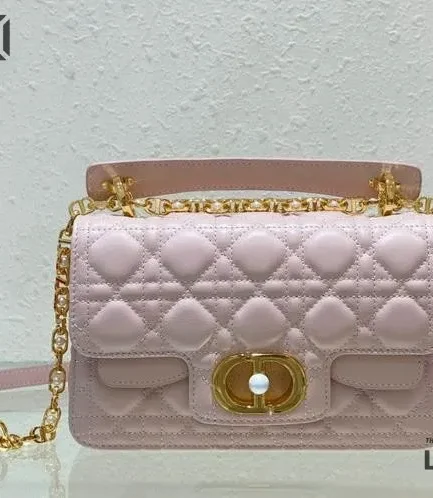 Dior 1:1 Mirror Replica Small Calfskin Jolie Top Handle Bag 22CM/8.7IN Christian Dior Other Styles