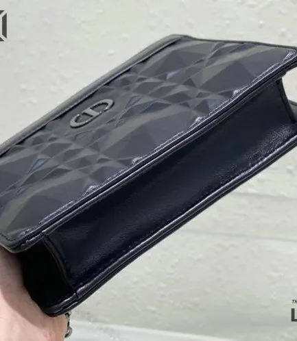 Dior 1:1 Mirror Replica Macrocannage Calfskin Zipped Pouch Diamond Caro Christian Dior Other Styles