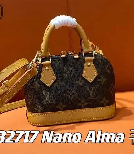 Louis Vuitton 1:1 Mirror Replica Nano Alma Monogram 18CM/7.1IN Louis Vuitton Replica Alma