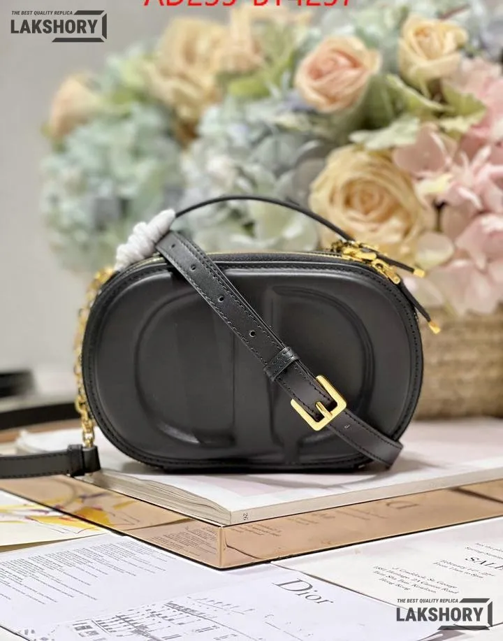 Dior 1:1 Mirror Replica Calfskin Oval CD Signature Camera Crossbody Bag Christian Dior Other Styles Dior 1:1 Mirror Replica Calfskin Oval CD Signature Camera Crossbody Bag Christian Dior Other Styles