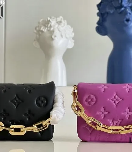 Louis Vuitton 1:1 Mirror Replica Beltbag Coussin Cruise 22 Monogram Embossed 13CM/5.1IN Louis Vuitton Replica Coussin