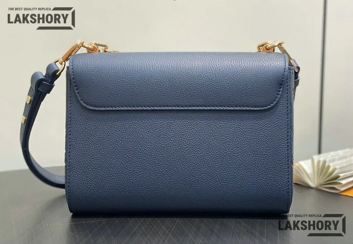 Louis Vuitton 1:1 Mirror Replica Twist MM Slim Puffygram Taurillon Leather 23CM/9.1IN Louis Vuitton Replica Twist Louis Vuitton 1:1 Mirror Replica Twist MM Slim Puffygram Taurillon Leather 23CM/9.1IN Louis Vuitton Replica Twist