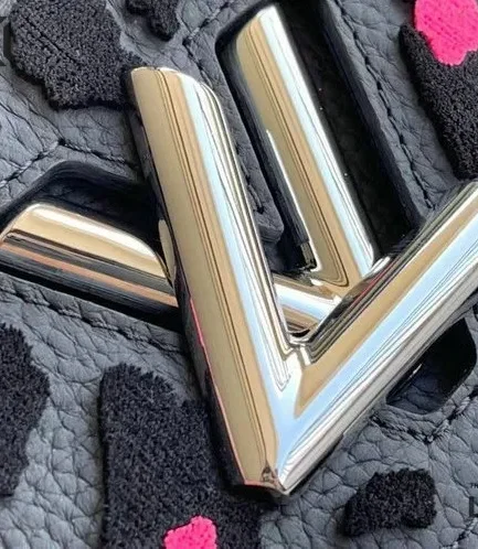 Louis Vuitton 1:1 Mirror Replica Taurillon Tufted Wild At Heart Twist Shoulder Bag PM Grey 19CM/7.5IN Louis Vuitton Replica Twist