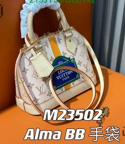 Louis Vuitton 1:1 Mirror Replica Monopaname Alma BB Beige Ocher 23.5CM/9.3IN Louis Vuitton Replica Alma