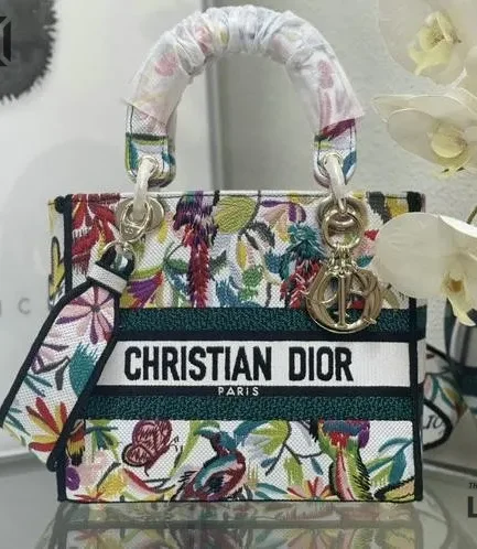 Dior 1:1 Mirror Replica Toile De Jouy Fantastica Lady D-Lite Multicolor 24CM/9.4IN Christian Dior Replica Lady