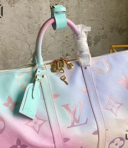 Louis Vuitton 1:1 Mirror Replica Giant Spring In The City Keepall 50 Sunrise Pastel 50CM/19.7IN Louis Vuitton Replica Keepall