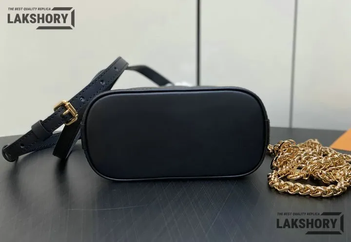 Louis Vuitton 1:1 Mirror Replica Nano Alma Malletage Black 18CM/7.1IN Louis Vuitton Replica Alma Louis Vuitton 1:1 Mirror Replica Nano Alma Malletage Black 18CM/7.1IN Louis Vuitton Replica Alma