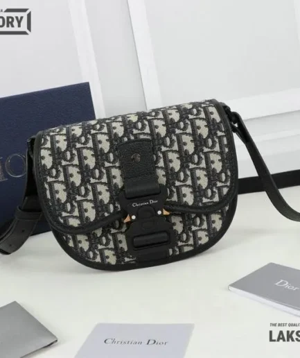 Dior 1:1 Mirror Replica Beige & Black Mini Gallop Bag w/ Strap 20.5CM/8.1IN Christian Dior Other Styles
