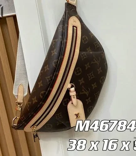 Louis Vuitton 1:1 Mirror Replica High Rise LV Monogram Canvas Bumbag 38CM/15IN Louis Vuitton Replica Bumbag